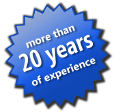 More than 20 years of experience